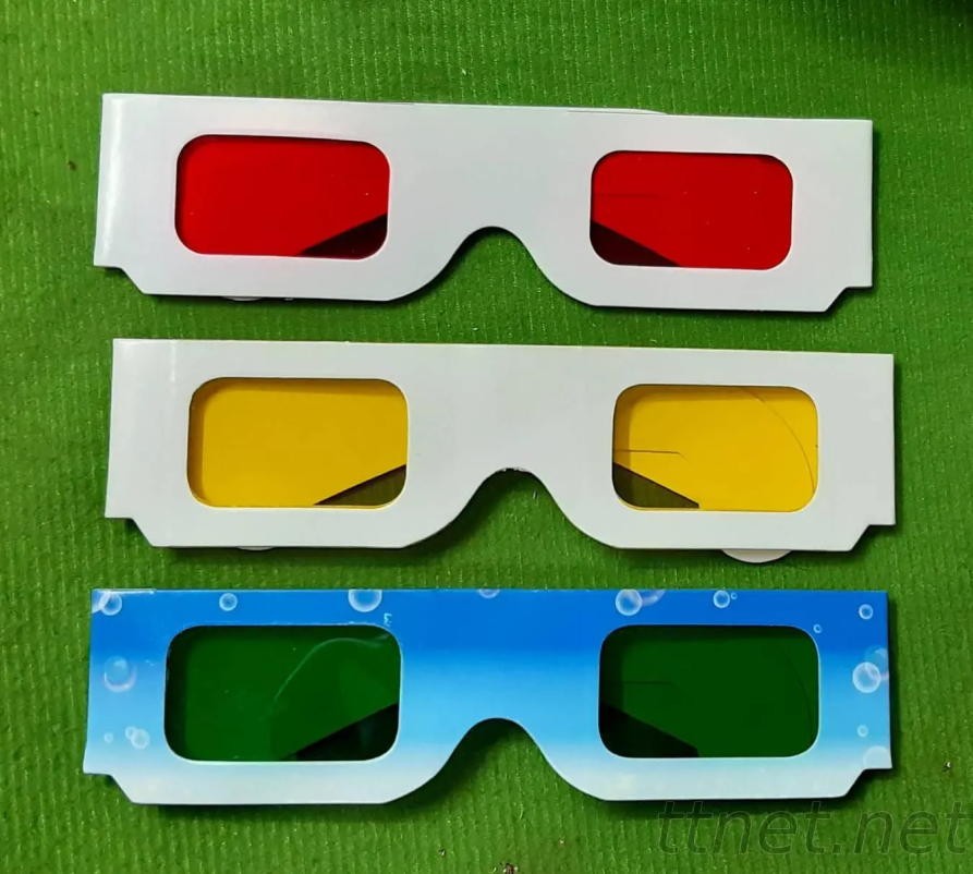3D立體紙眼鏡(有零售紅藍鏡片)