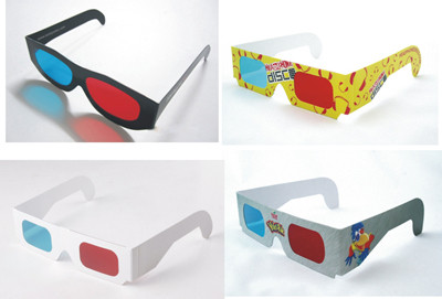 3D立體紙眼鏡(有零售鏡片)